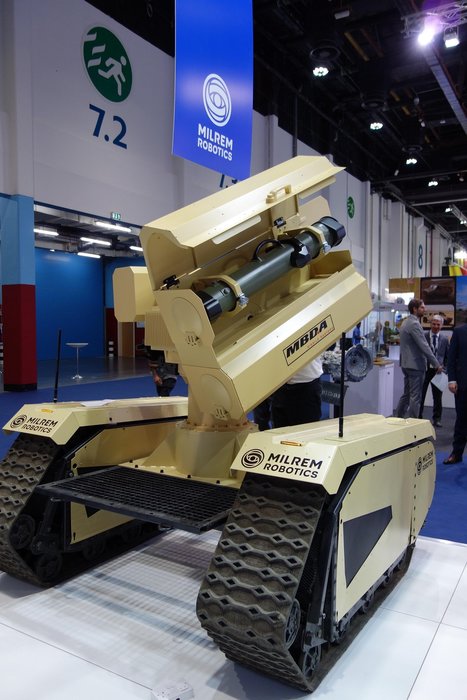 MBDA and Milrem Robotics unveil the world’s first anti-tank UGV fitted with two MMP